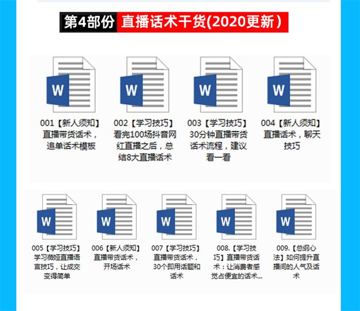 抖音直播带货脚本运营教程电商主播素材