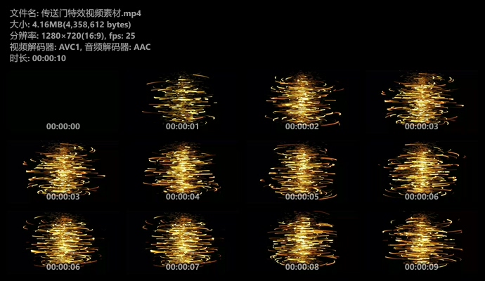 传送门神仙现身特效视频素材