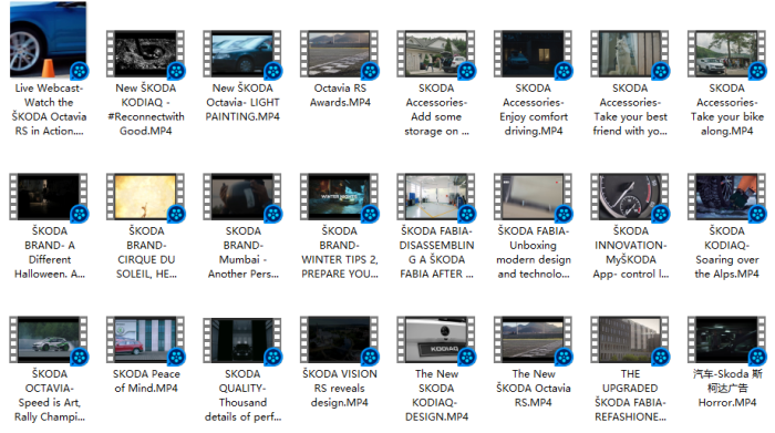 2017-2018斯柯达汽车全球创意广告视频合集