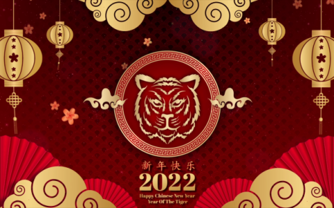 2022虎年大吉新年快乐动画片头片尾视频素材