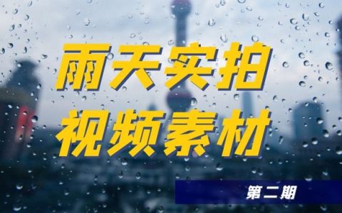 下雨天实拍高清视频素材（2）