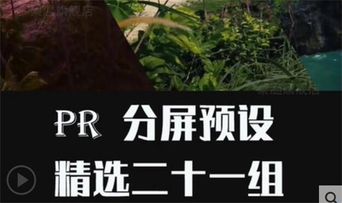 Pr分屏预设视频分屏二三四六九分屏插件效果