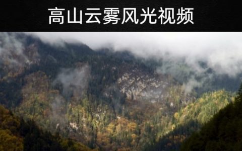 高山云雾风光视频素材