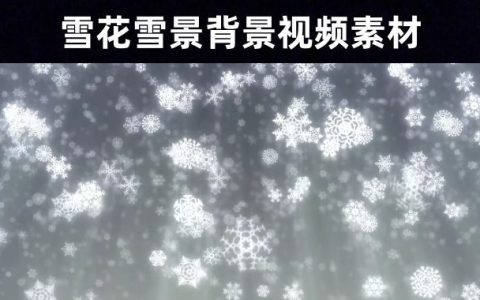 冰雪世界—102款雪景雪花冰雪飘雪风景动态视频素材