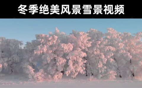 24款航拍冬季绝美风景雪景视频素材无水印高清