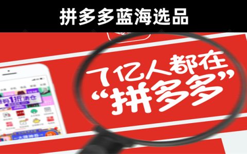 【干货分享】拼多多无货源蓝海选品1.0