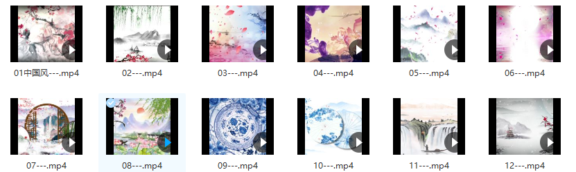 31款-中国风古典视频无水印素材下载
