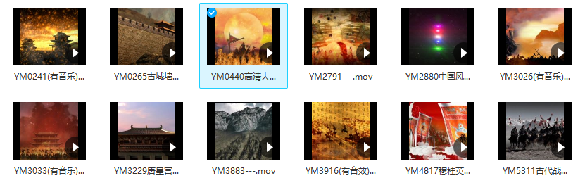 16款-古代战争系列视频素材下载