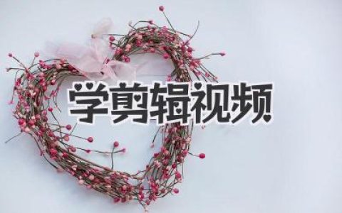 从零开始，轻松搞定《学剪辑视频》：小白也能变大神！